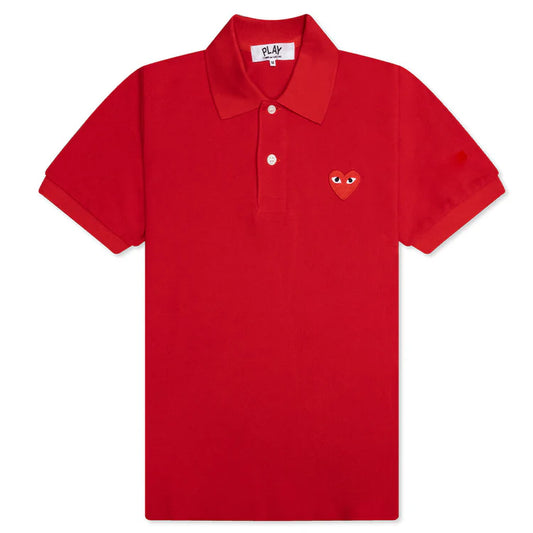 Comme des garcons play red POLO tee SzS